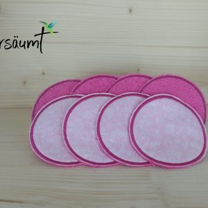 Abschminkpads rosa Blümchen