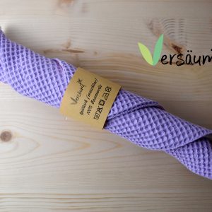 Spültücher (2er Pack) nachhaltig, wiederverwendbar, waschbar, reine Baumwolle in zartem lila